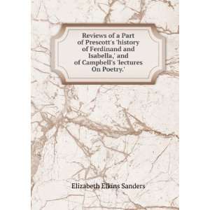   of Campbells lectures On Poetry. Elizabeth Elkins Sanders Books