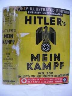 1939. 1st ed MEIN KAMPF. ADOLF HITLER. GERMANY. 200 PICS. WWII. World 