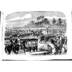    1860 SOLDIERS VOLUNTEER REVIEW HYDE PARK LONDON
