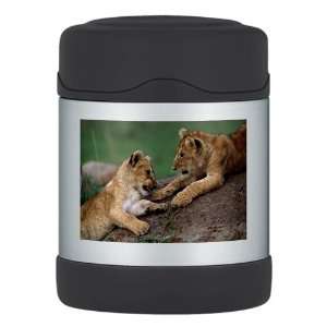  Thermos Food Jar Lion Cubs Playing 