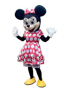 Professional Minnie Mouse Mascot Costume Adult Size  