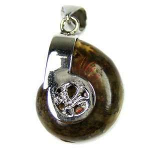  Decorative Ammonite Crystal Pendant (with Copper)   Small 