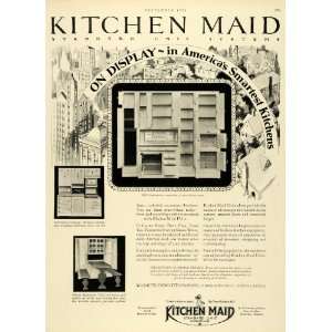  1928 Ad Wasmuth Endicott Kitchen Maid Standard Unit System 