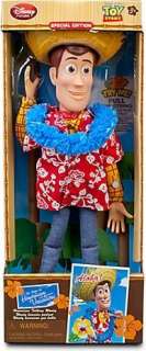 Hawaiian Vacation Talking Woody Action Figure Doll   16 Disney Toy 