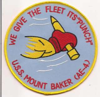 US Navy AE 4 USS Mount Baker Patch  