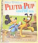 Walt Disneys Pluto Pup Goes To Sea 1952 First Edition Little Golden 