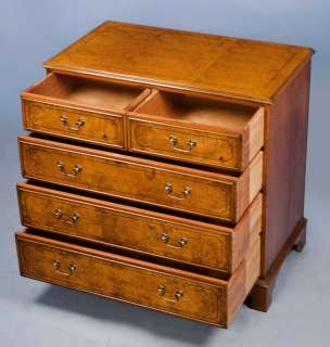 English Antique Style Walnut Chest of Drawers Dresser  