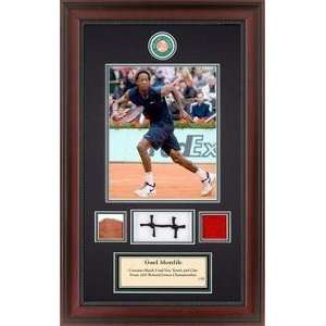  Gael Monfils 2008 Roland Garros Memorabilia With Clay, Net 