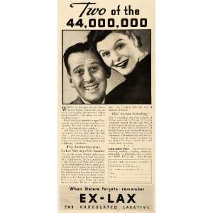 1935 Ad Chocolate Ex Lax Laxative Regularity Pricing   Original Print 