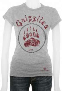 Montana Grizzlies Womens Oxford Circle Cube T Shirt  