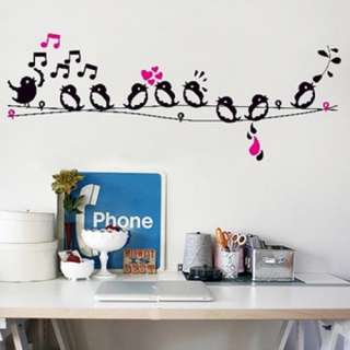   Singing in the Tree Art Mural Vinyl Wall Decal Sticker Decor  