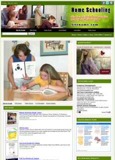 Money Making Home Schooling Affiliate Business Website  