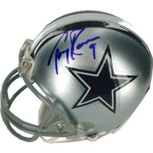  Tony Romo Dallas Cowboys Autographed Mini Helmet Sports 