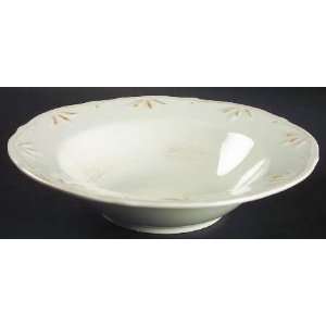 Thomson Sicily White Large Rim Soup Bowl, Fine China Dinnerware 