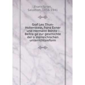  Graf Leo Thun Hohenstein, franz Exner und Hermann Bonitz 