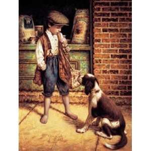  The Shoeshine Boy   Jim Daly 13x17