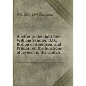 letter to the right Rev. William Skinner, D.D., Bishop of Aberdeen 