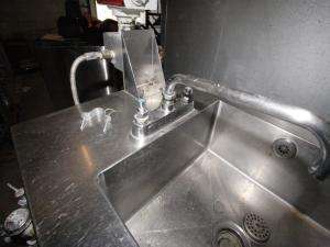   Simplex Water Meter Dishwashing Sink System on 114 Stainless Table