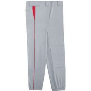   Select Baseball Pants With Piping SILVER GREY/SCARLET AL   WAIST 36 38