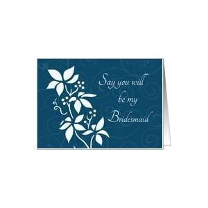  Will you be my Bridesmaid Sister Invitation   Turquoise 