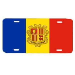  Andorra Principality Flag Vanity Auto License Plate 