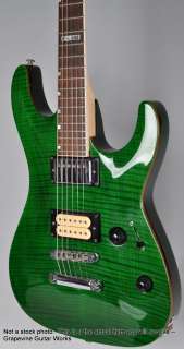 ESP LTD H 202 Flame Top Green Very Nice Guitar  