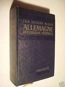 G6 Allemagne Rép fédérale Guides bleus Hachette (97 13)  
