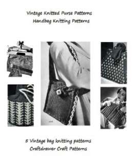 Vintage Purse Patterns to Knit   Handbag Knitting Patterns   5 Vintage 