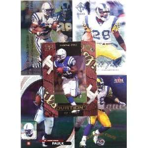  25 Different Marshall Faulk Cards in a Protective Starter 