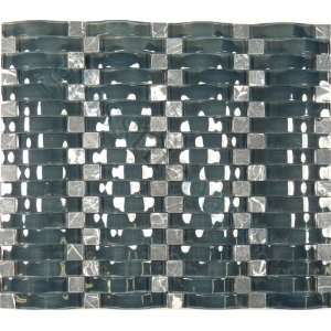  Sapphire Weave Blue Wave 3D Glass Series Glossy Glass Tile 