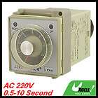 AC 220V 50Hz 0.5 10s Second Power On Up Rotary Knob 8 Pin Time Relay