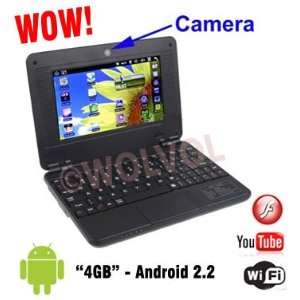  Laptop Computer with WIFI and CAMERA (7 inch Screen, Google Android 