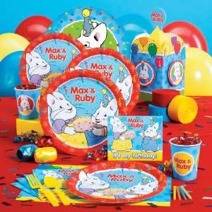  Max & Ruby Deluxe Party Pack for 8 & 8 Favor Boxes Toys & Games