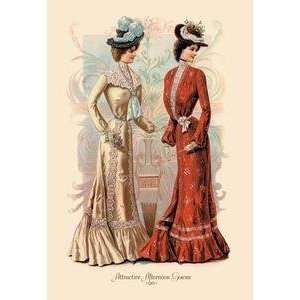  Vintage Art Attractive Afternoon Gowns   13419 4
