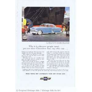    1953 Chevrolet Bel Air 4 Door Blue Vintage Ad 