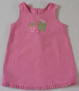 CHEZ AMI PATSY AIKEN Girl Pink Birthday Jumper Dress 2T  