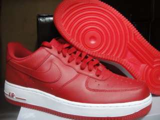 Nike Air Force 1 Varsity Red White Sneakers Mens 15  