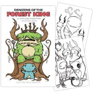  Denizens Of The Forest King A Coloring Book by Justin 