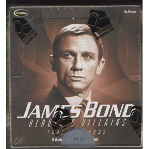  James Bond Heroes & Villains Trading Cards Hobby Box 