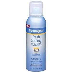  Neutrogena Fresh Cooling Sunblock Body Mist SPF 70 5 oz 