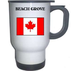  Canada   BEACH GROVE White Stainless Steel Mug 
