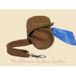  MacPherson Leather Dog Poop Bag Holder/Dispenser Leather 