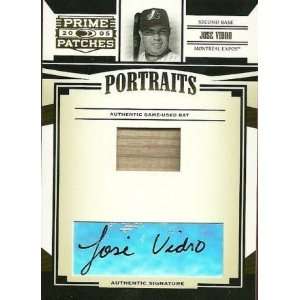   Prime Patches Portraits Autograph Bat #57 Jose Vidro 