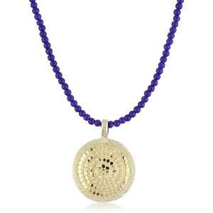 Anna Beck Designs Lombok Lapis Medallion Necklace