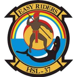   HSL 37 Easy Riders Squadron Decal Sticker 3.8 6 Pack 