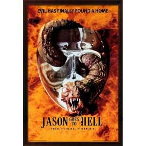  Friday The 13th  Jason Goes To Hell Framed Poster Print 