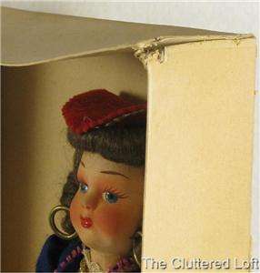 Italarts Rosy Folk Doll Vintage 1950s 11 in Orig Box  