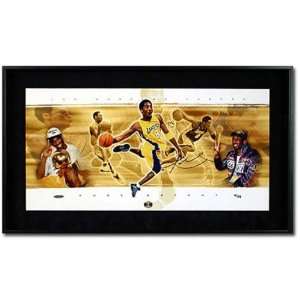 Kobe Bryant Los Angeles Lakers Framed Autographed Back 2 Back Collage 