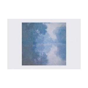 The Seine at Giverny Morning Mists 12x18 Giclee on canvas  