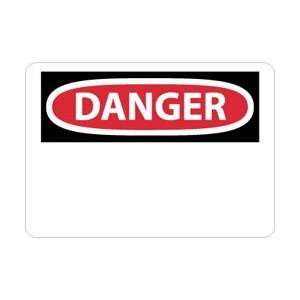 D1AB   Danger, (Header Only), 10 X 14, .040 Aluminum  